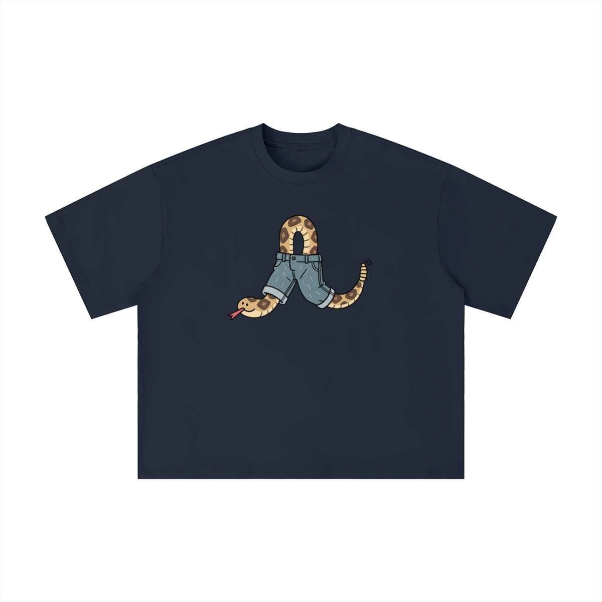 Texas Rattlesnake in Jeans Graphic Tee