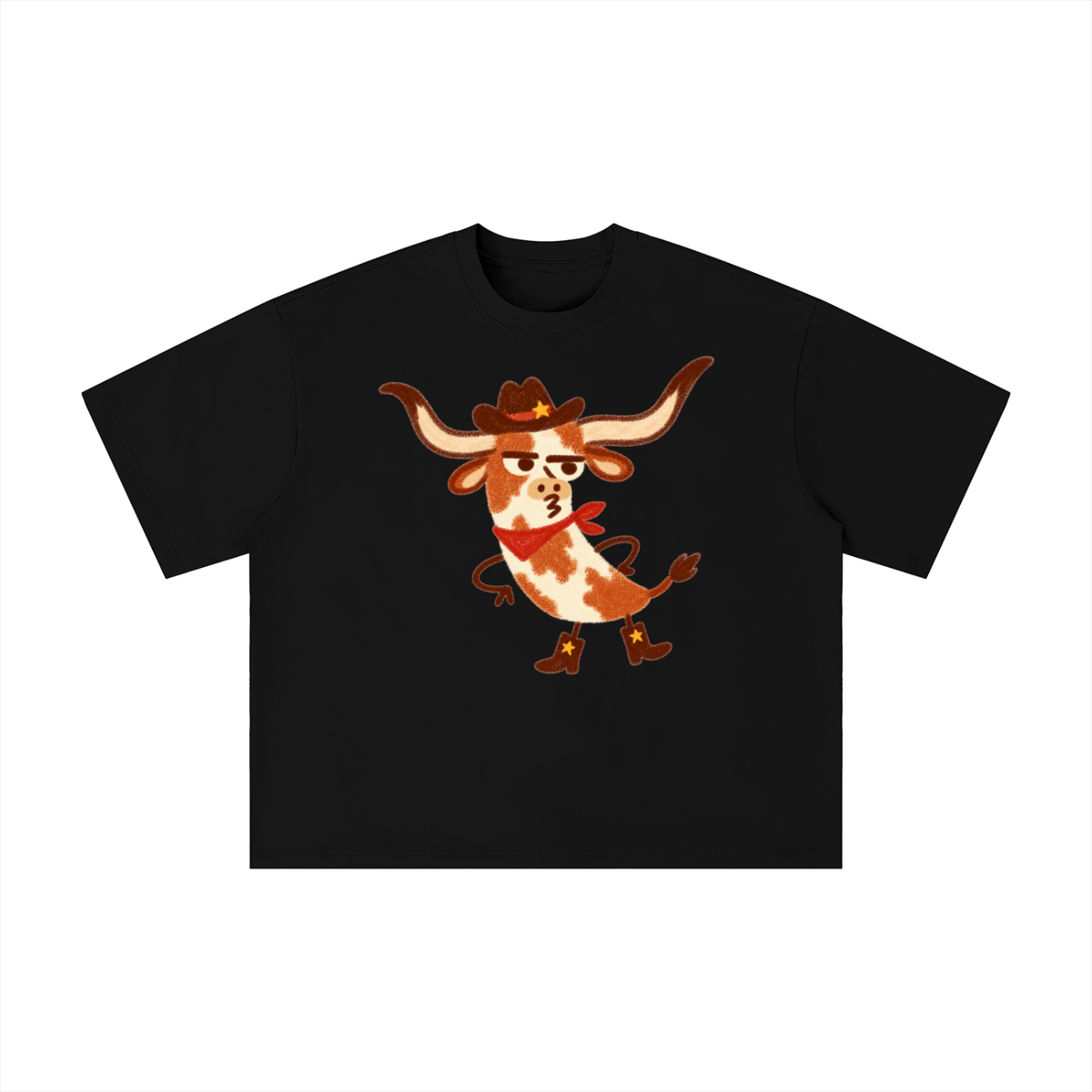 Sassy Texas Longhorn Cowboy Graphic Tee