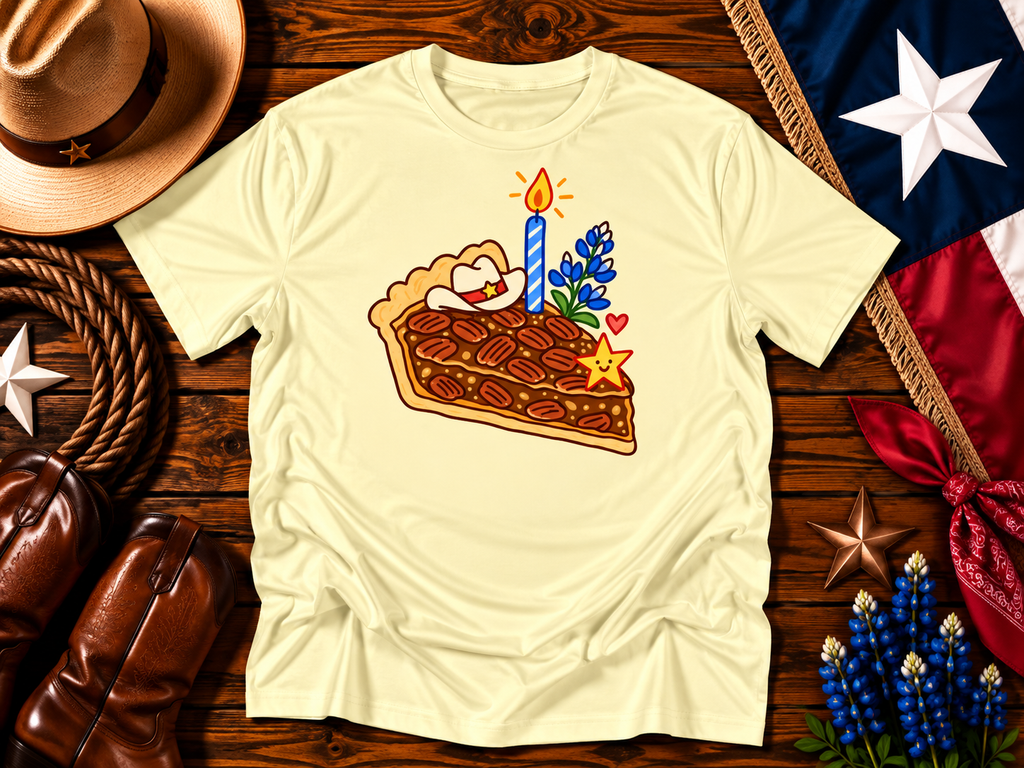 Texas Pecan Pie Birthday Graphic Tee