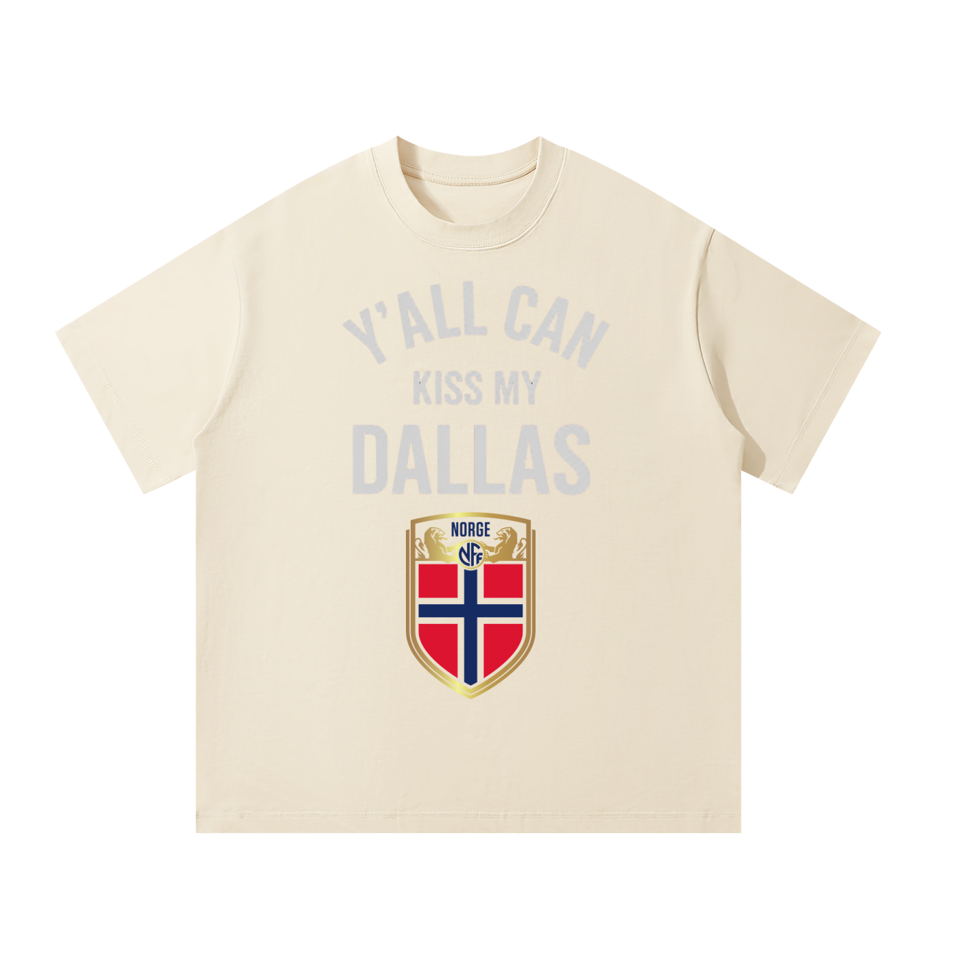 Y’all Can Kiss My Dallas Shirt - Haaland Norway Football Flag Graphic Tee | World Cup Fan T-Shirt