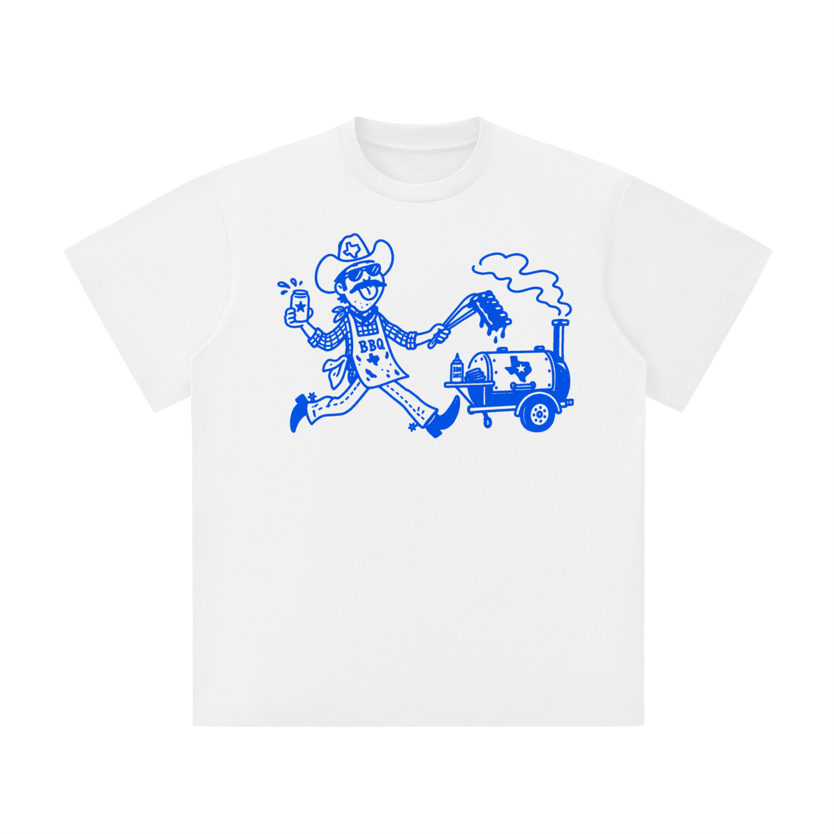 Texas BBQ Cowboy Graphic Tee