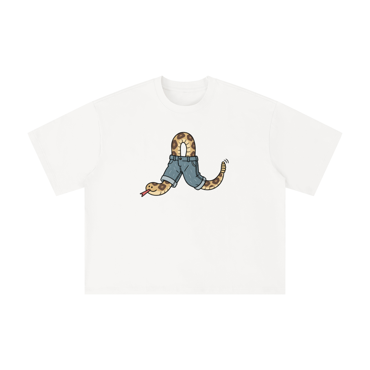 Texas Rattlesnake in Jeans Graphic Tee