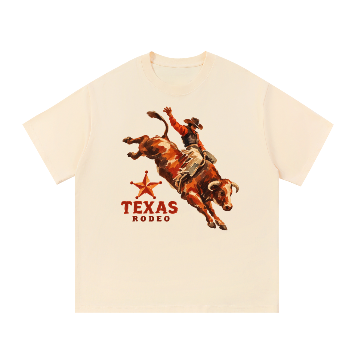 Texas Rodeo Bull Rider Western Graphic Tee