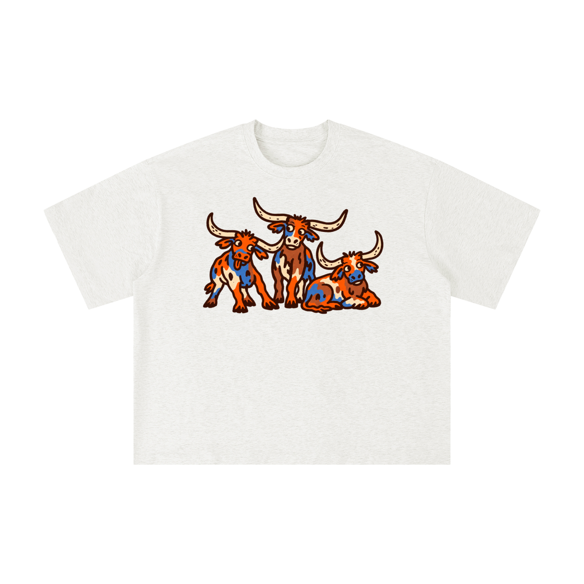 Playful Texas Longhorn Trio Graphic Tee