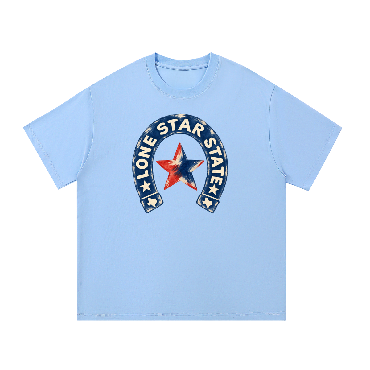 Lone Star State Vintage Horseshoe Graphic Tee