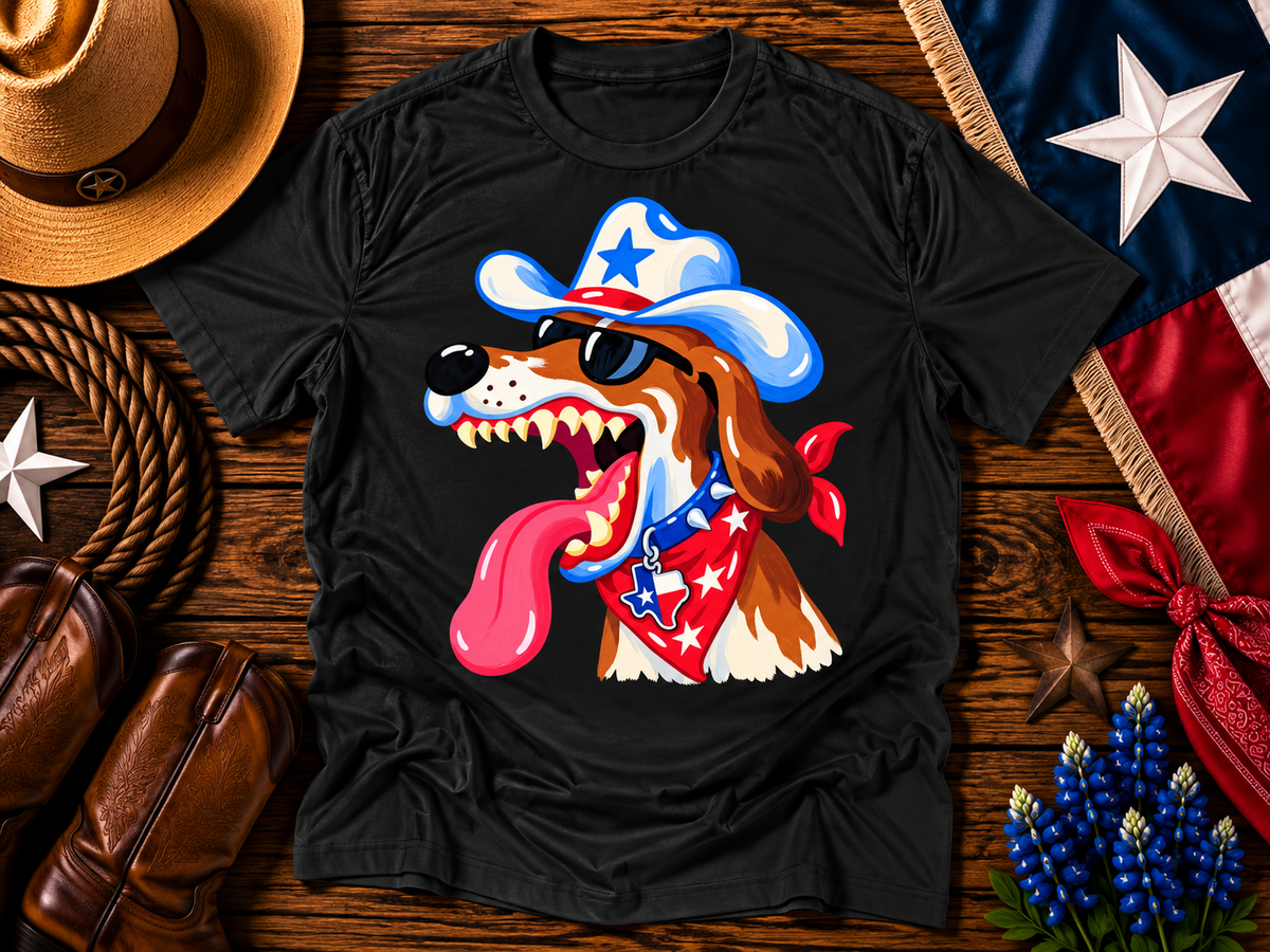 Texas Wild Dog Cowboy Tee