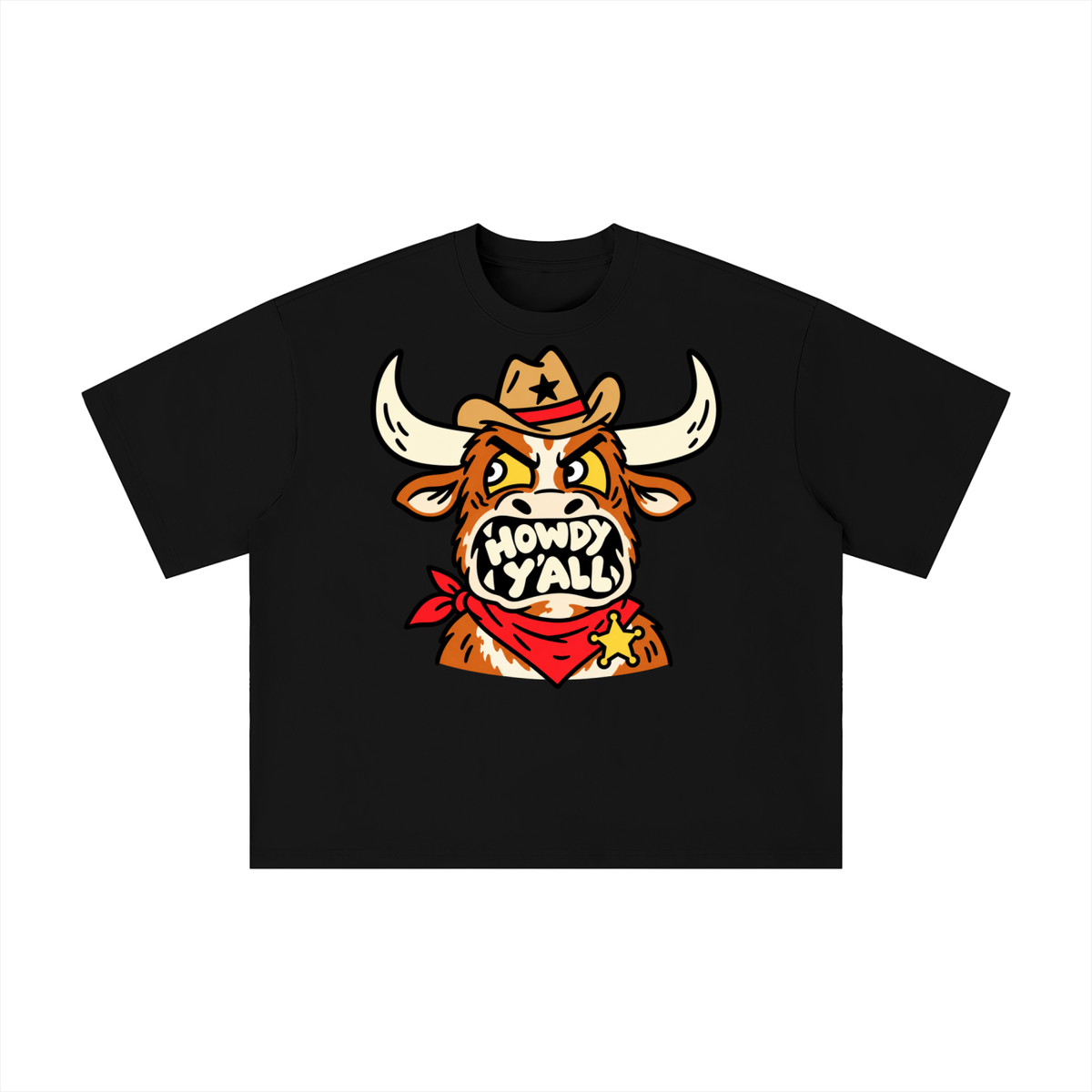 Howdy Y’all Texas Longhorn Sheriff Graphic Tee