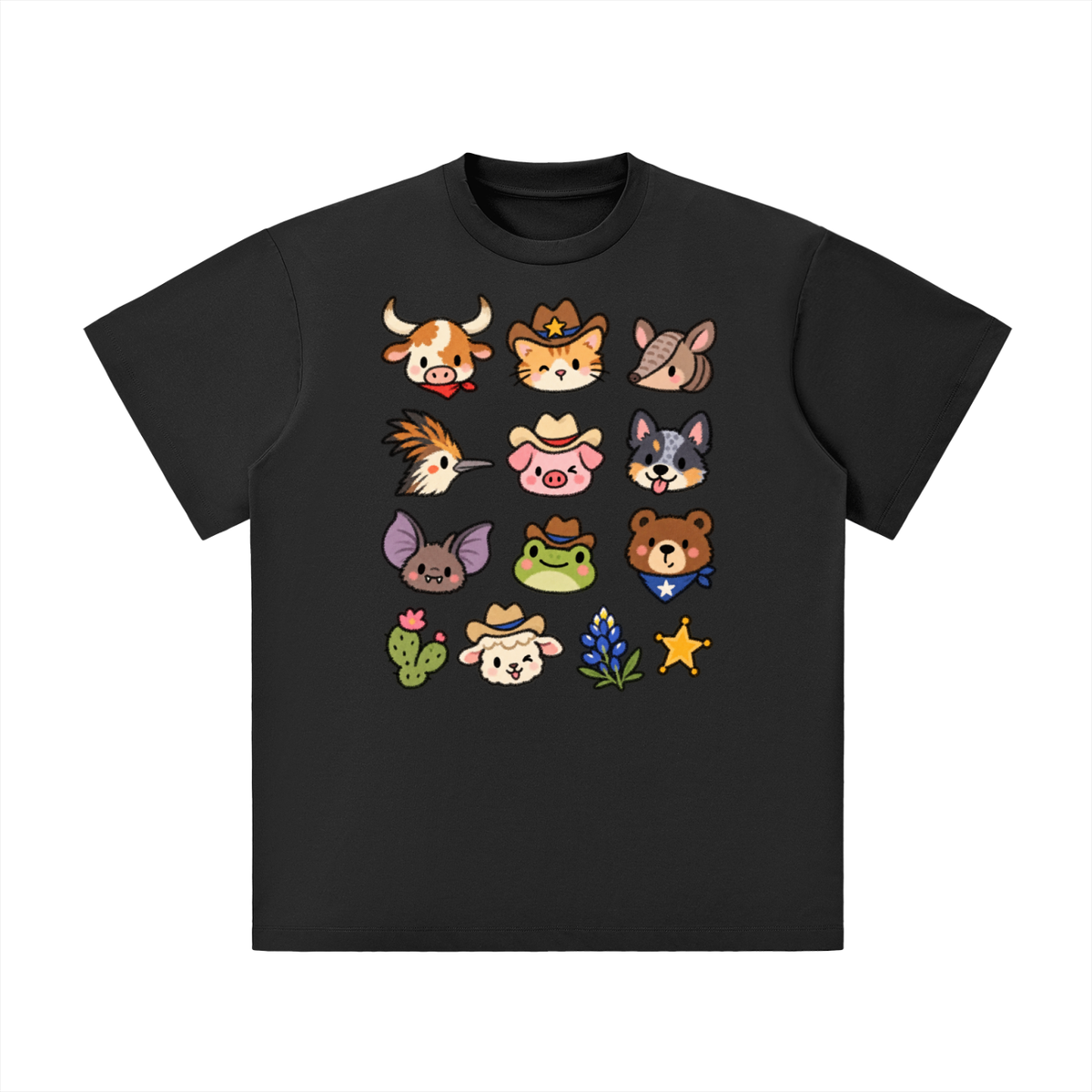 Cute Texas Critters Western Graphic Tee