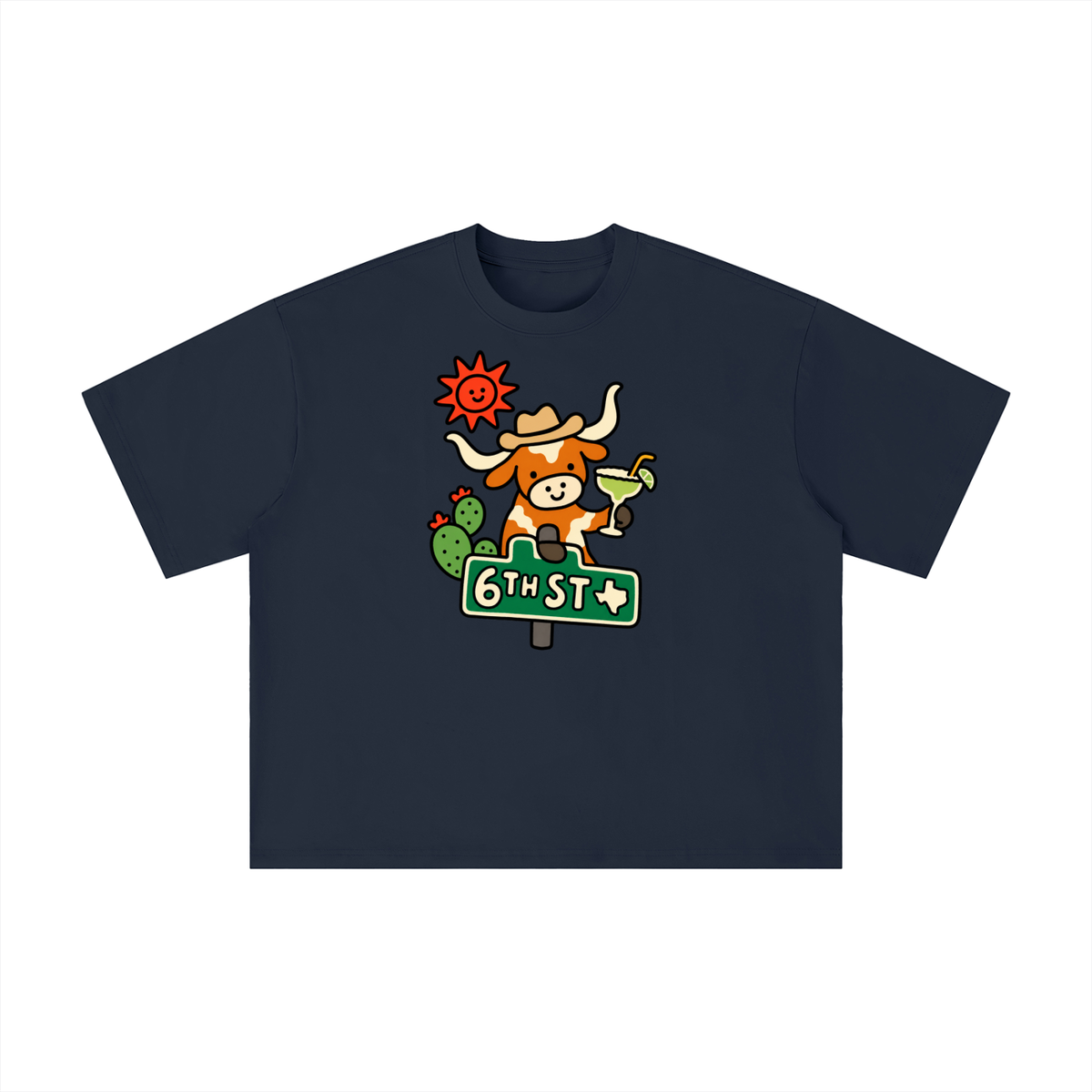 6th Street Sips Longhorn Tee