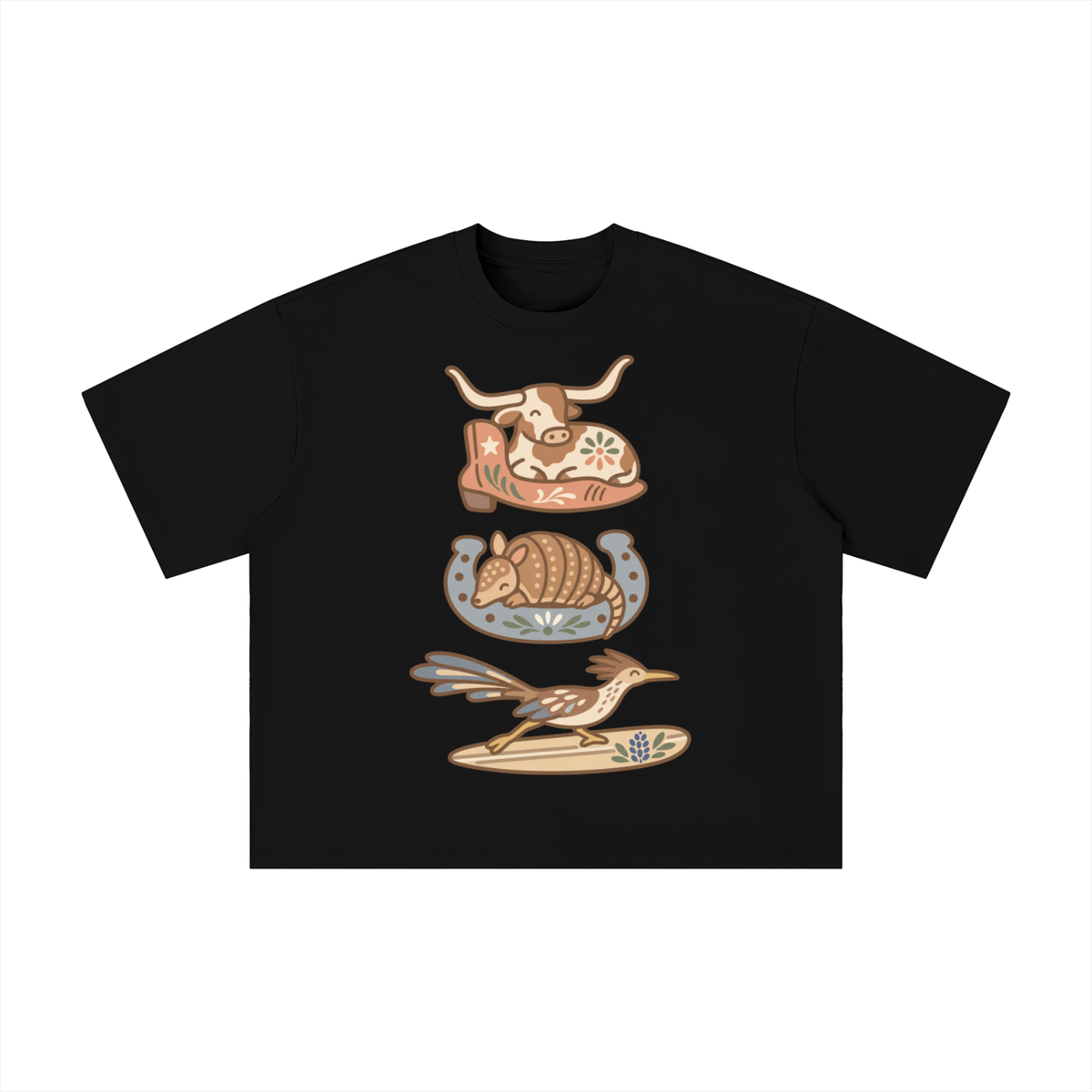 Texas Wildlife Western Trio Graphic Tee