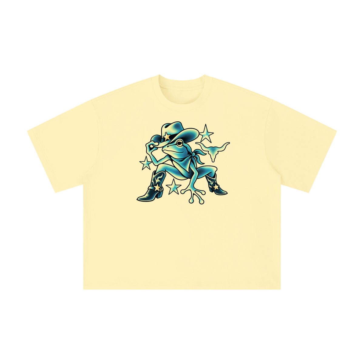 Texas Cowboy Frog Western Tee