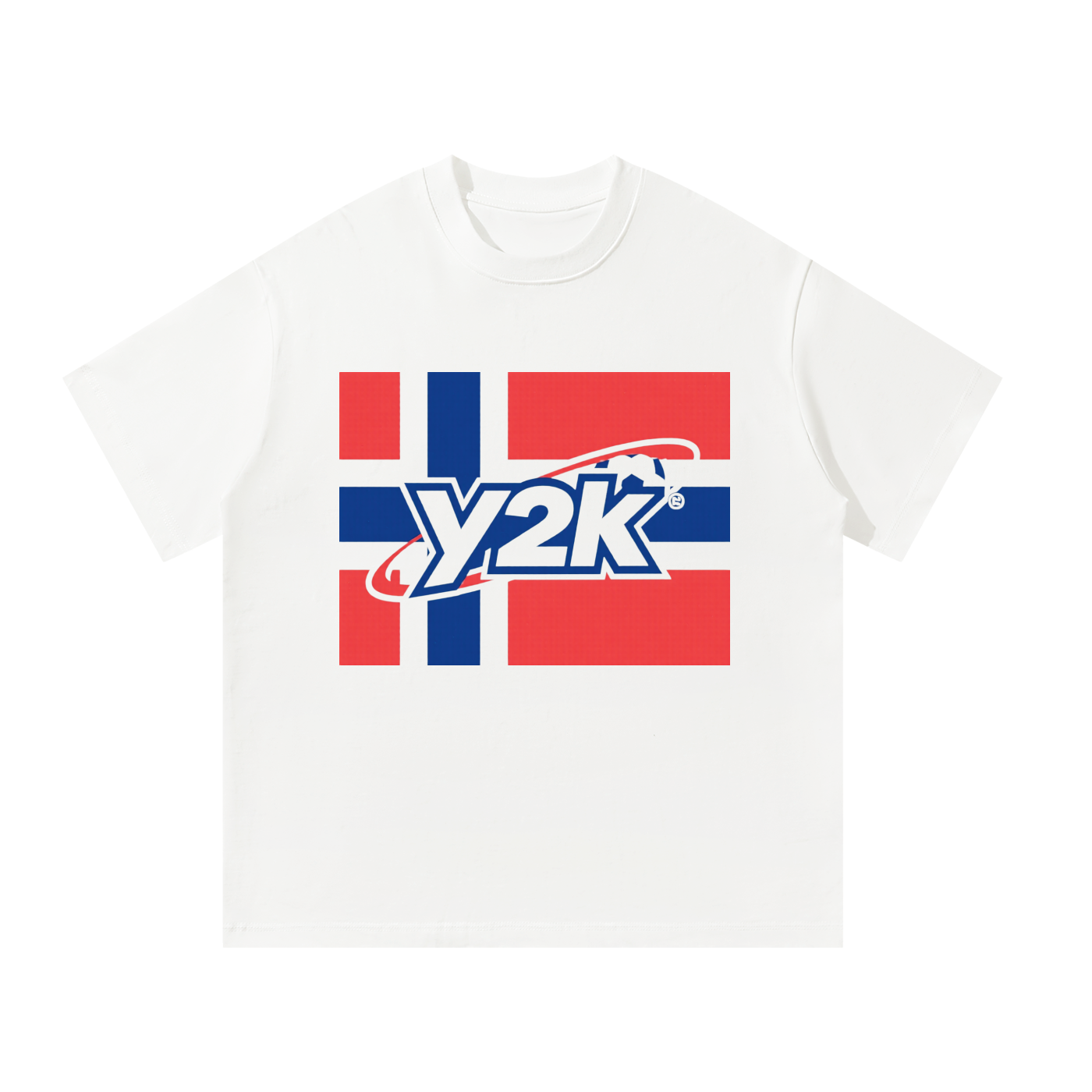 Y2k Norwegian flag Unisex Oversized T-Shirt