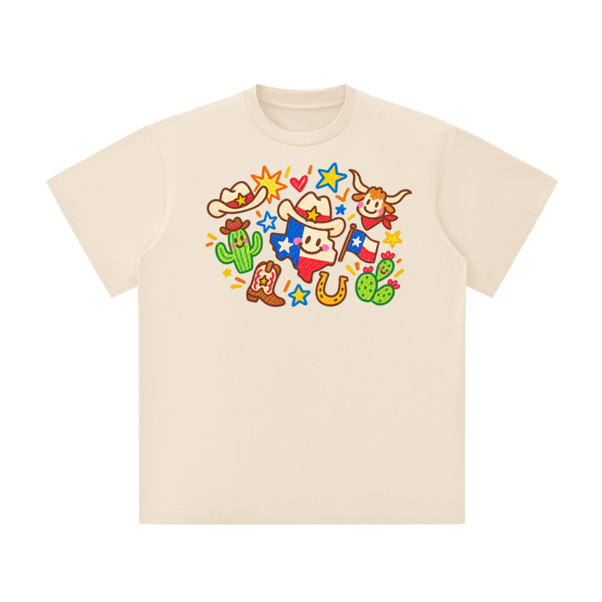 Happy Texas Doodle Graphic Tee