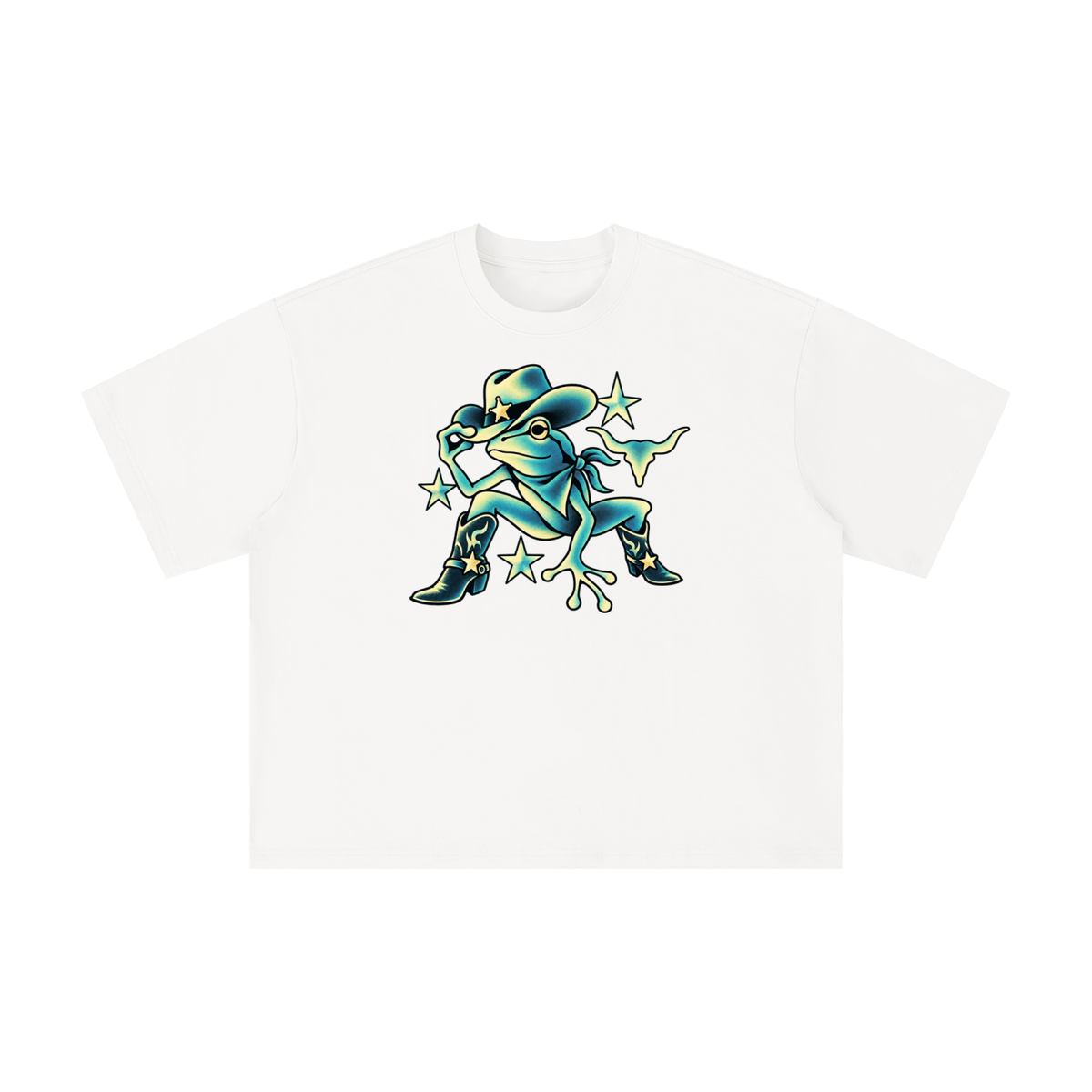 Texas Cowboy Frog Western Tee