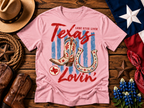 Texas Lovin’ Western Boots & Horseshoe Vintage T-Shirt