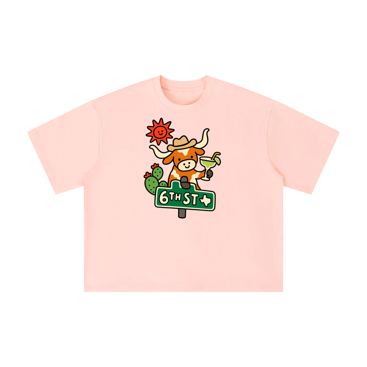 6th Street Sips Longhorn Tee