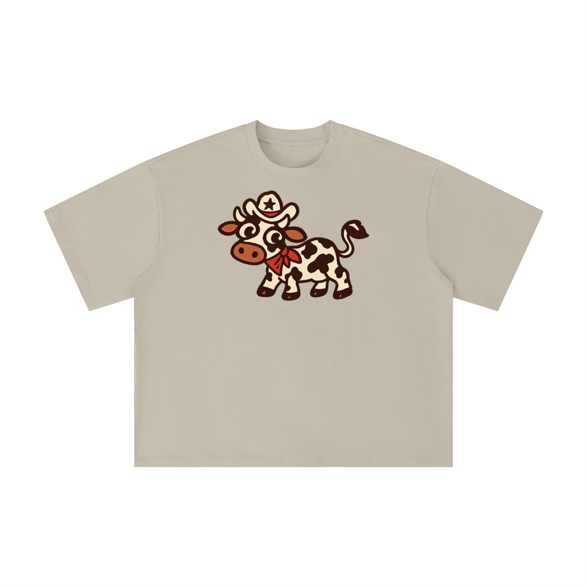 Retro Texas Cowboy Cow Graphic Tee