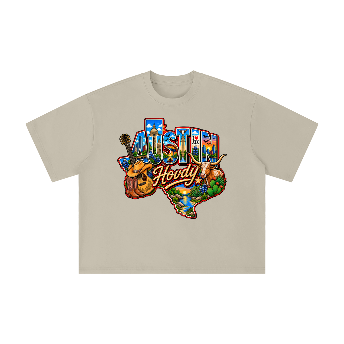 Austin Texas Howdy Vintage Western Tee