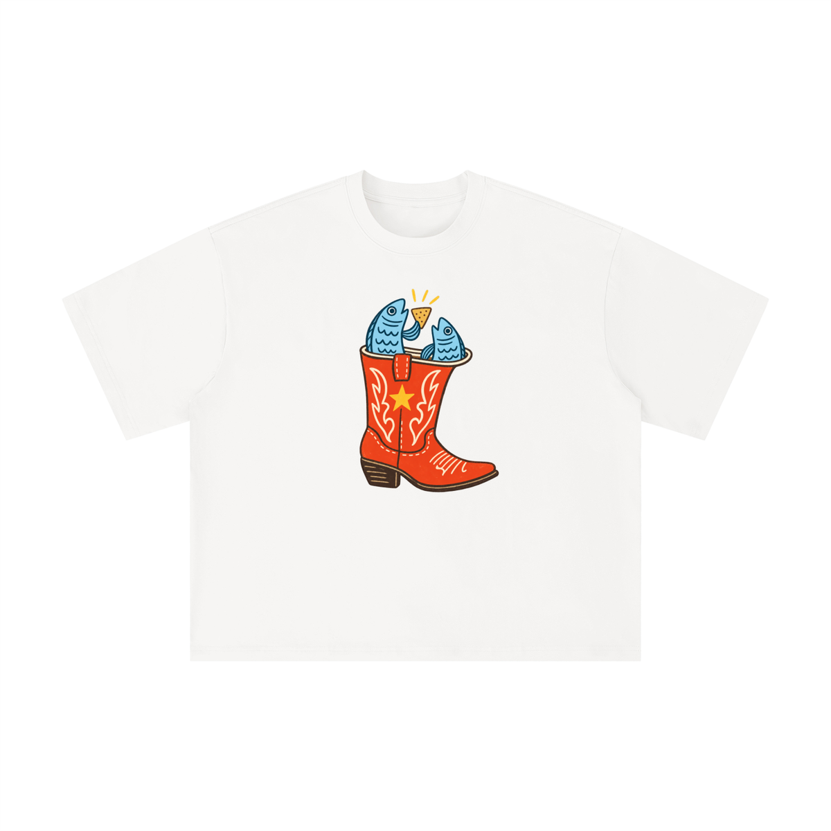 Texas Boot Fish Fiesta Graphic Tee