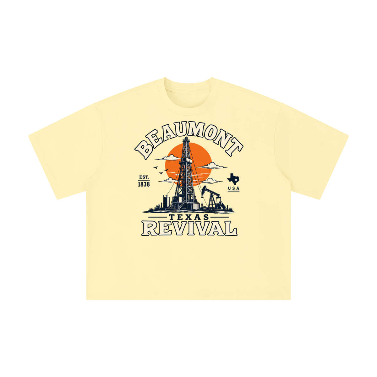 Vintage Beaumont Texas Oil Revival Graphic Tee