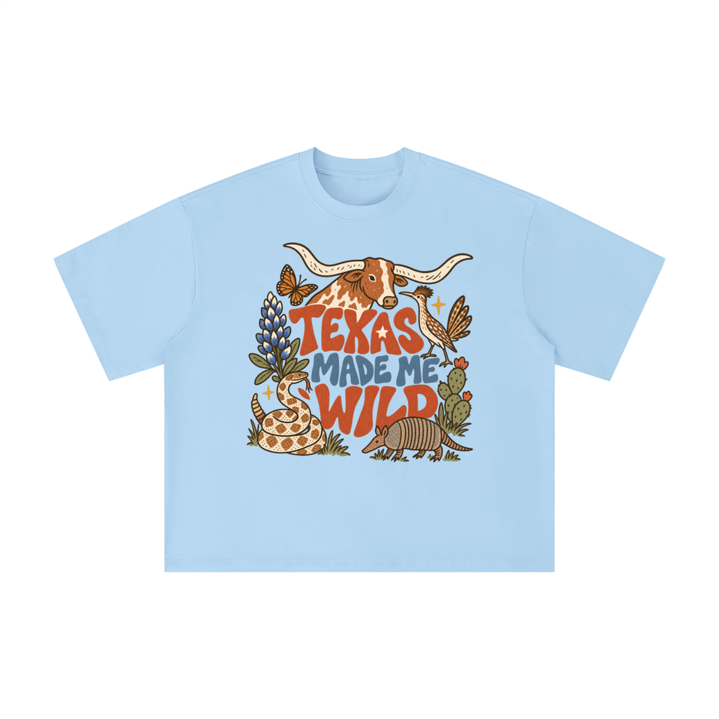 Texas Made Me Wild Vintage Graphic Tee