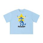 Howdy Blue Longhorn Texas Tee