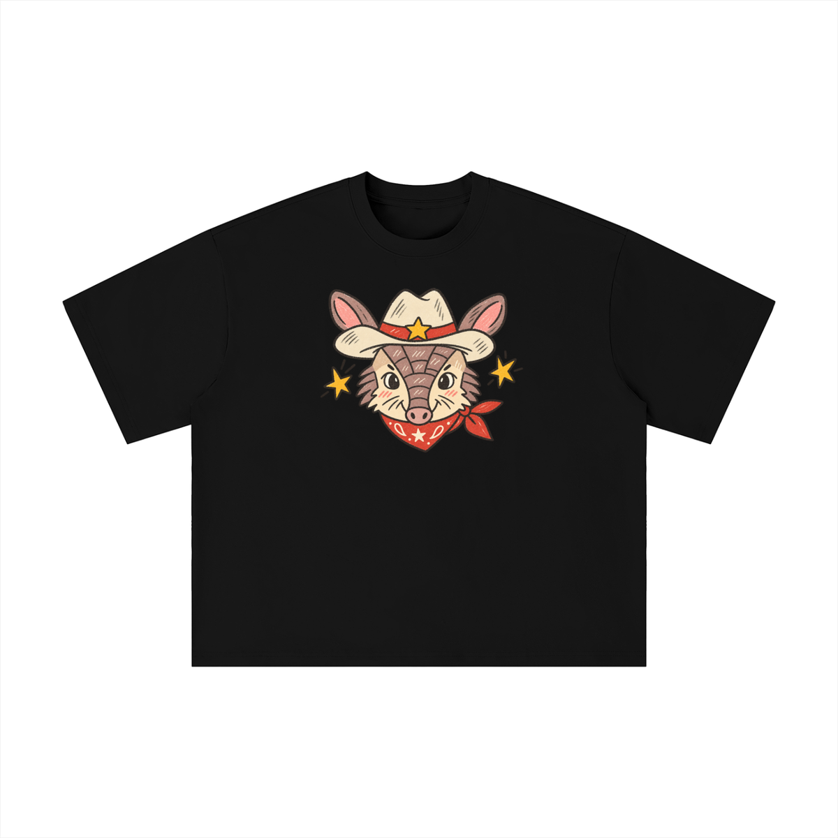 Howdy Cowboy Armadillo Texas Graphic Tee