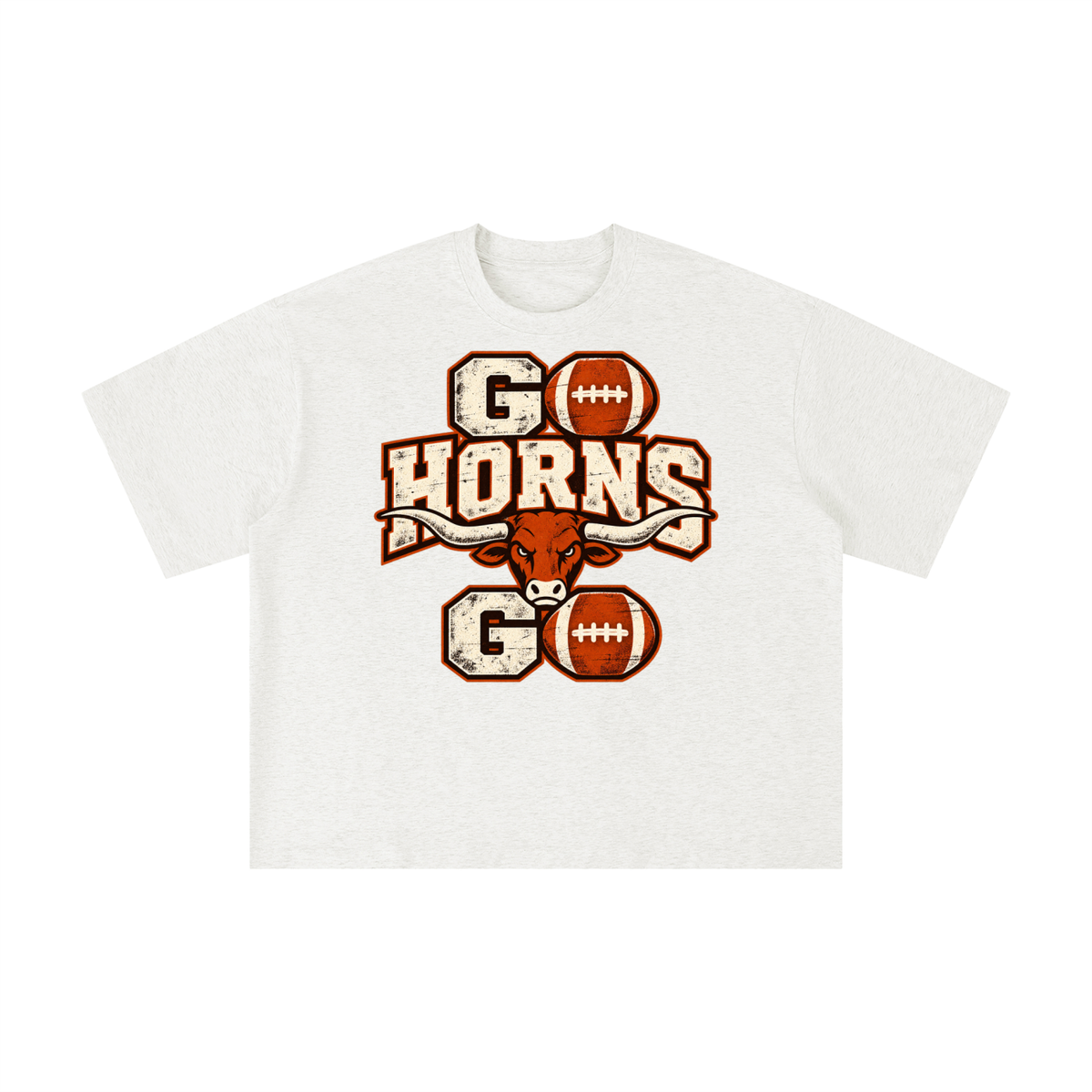 Go Horns Go Texas Football Tee