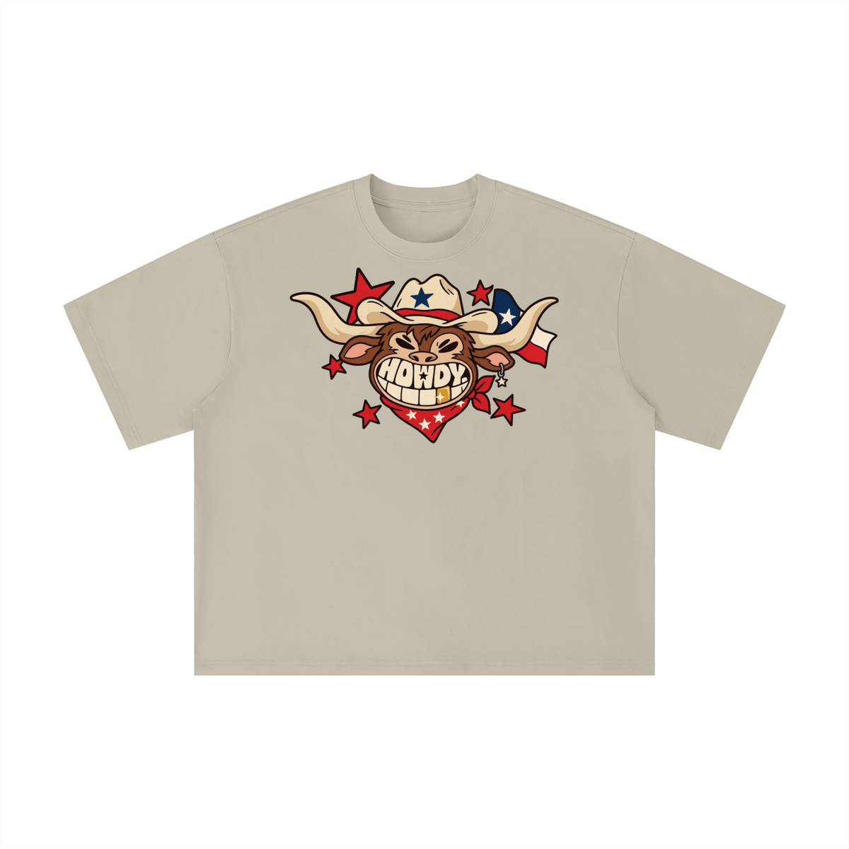 Howdy Texas Longhorn Grin Graphic Tee