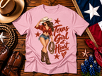 Texas Girl at Heart Cowgirl Graphic Tee