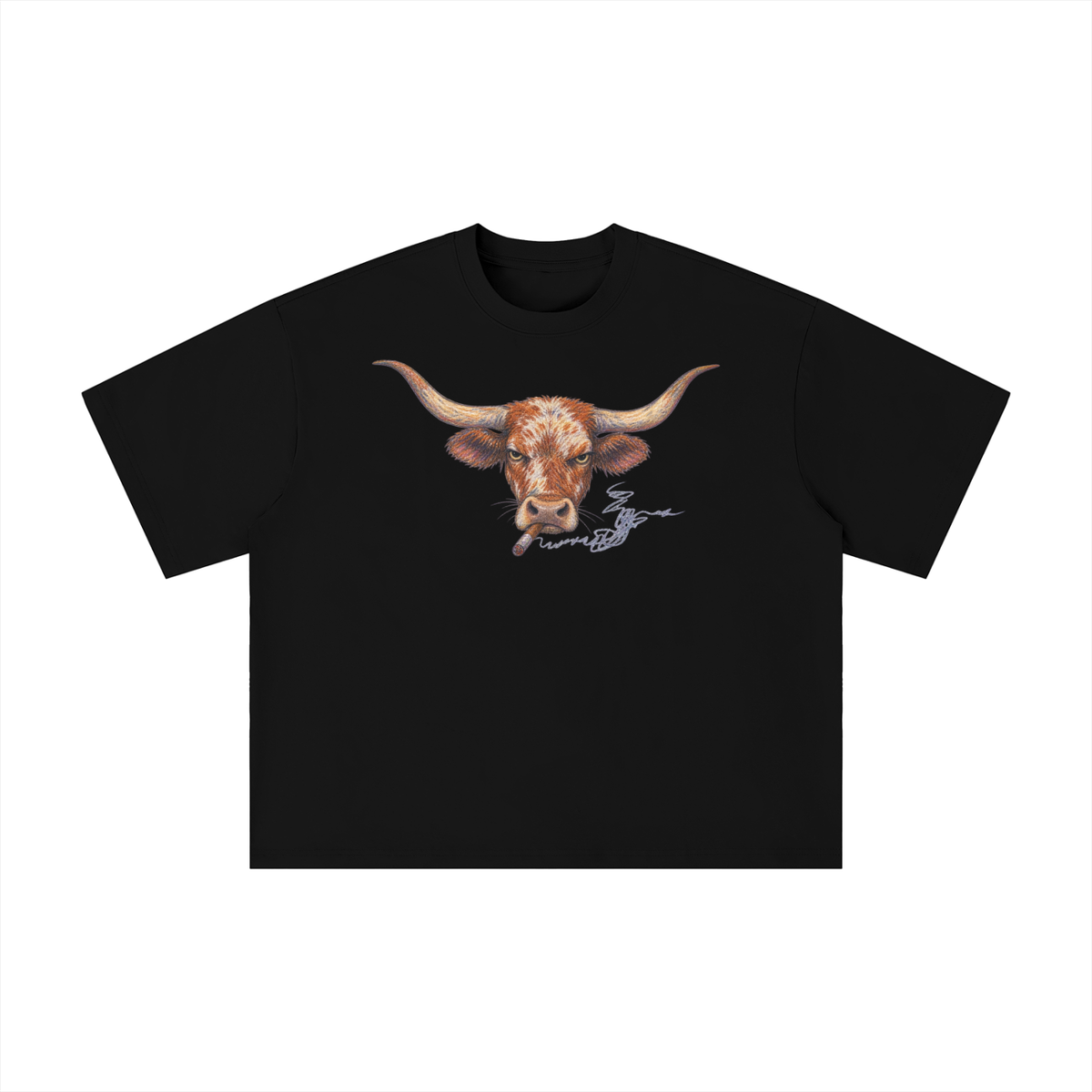 Texas Longhorn Cigar Graphic T-Shirt