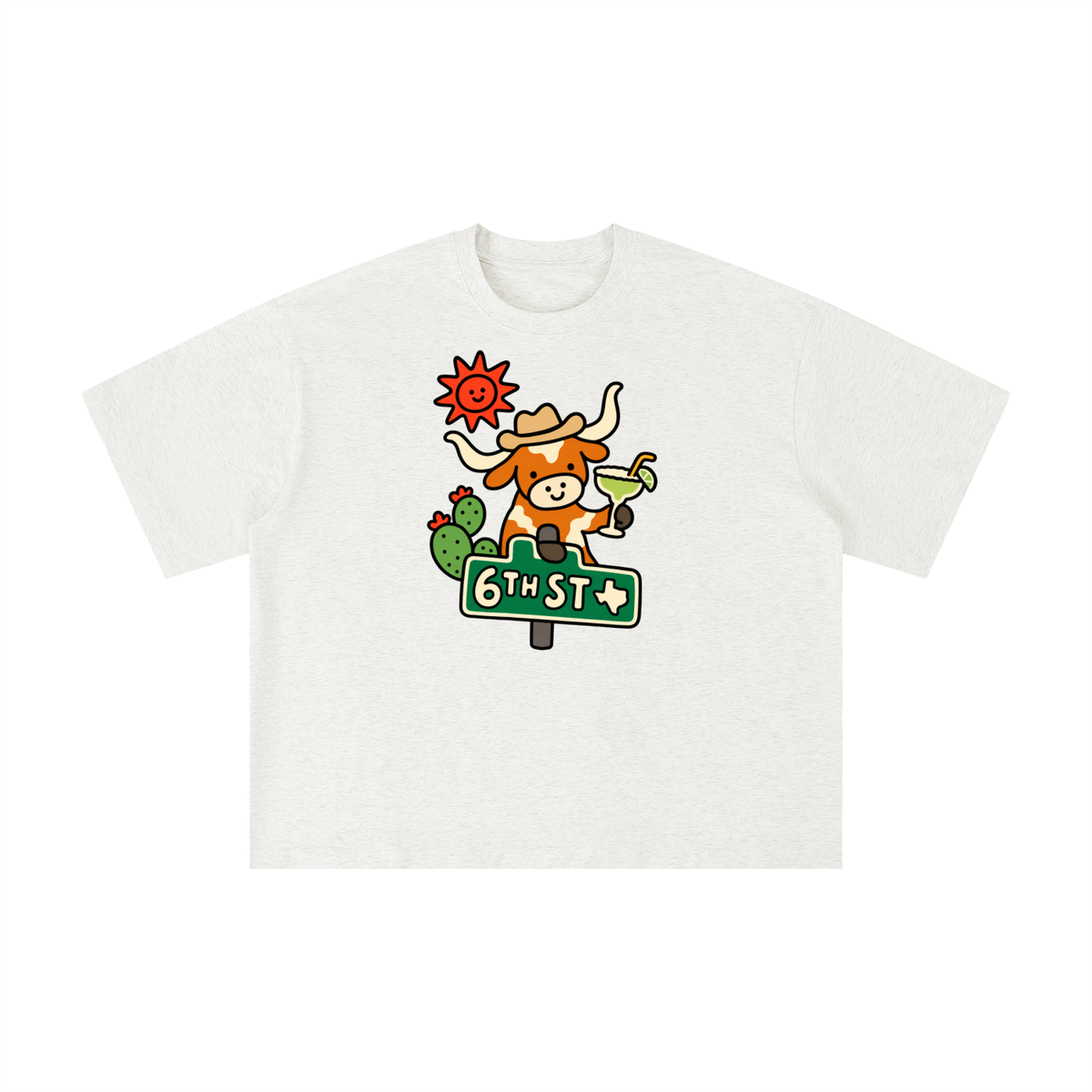 6th Street Sips Longhorn Tee