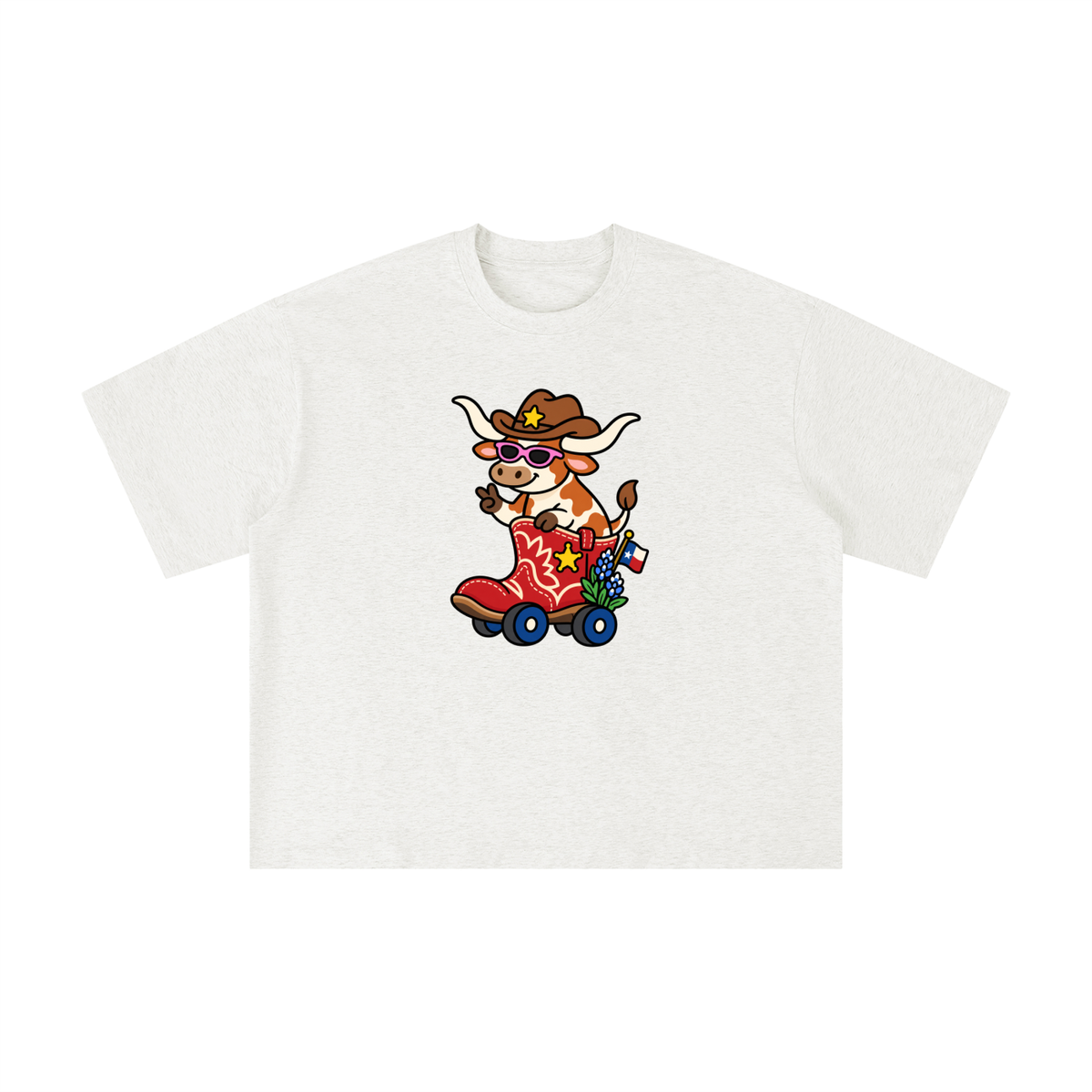 Howdy Longhorn Cowboy Boot Tee