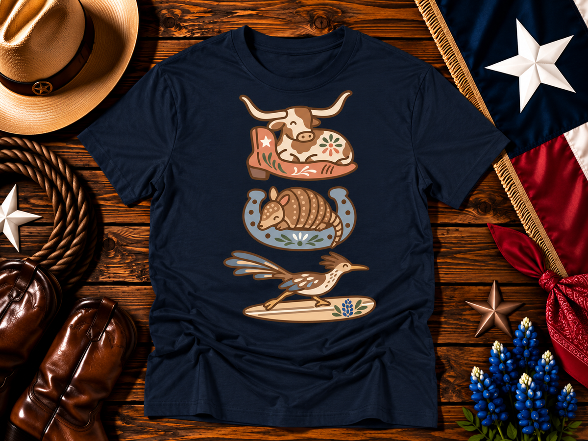 Texas Wildlife Western Trio Graphic Tee
