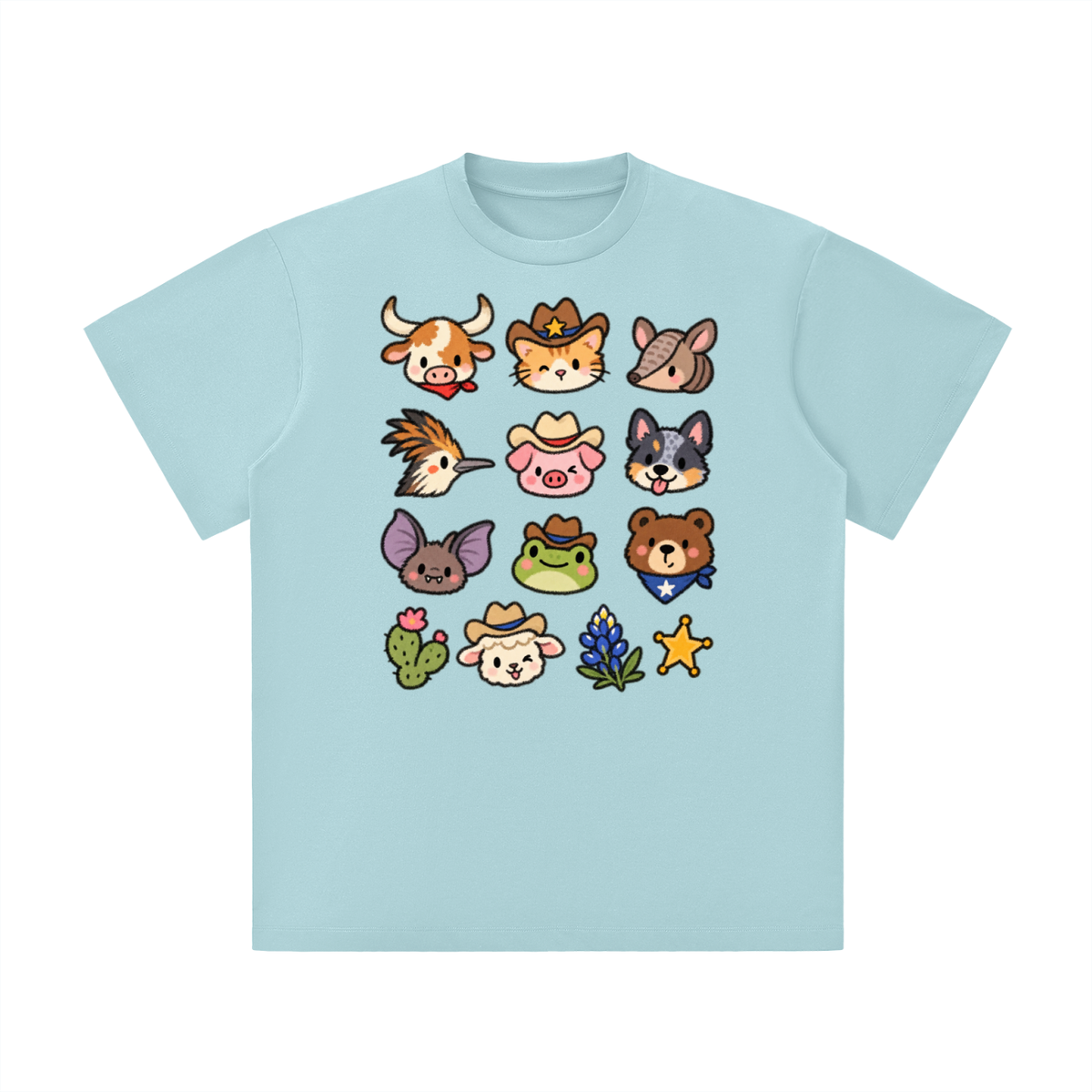 Cute Texas Critters Western Graphic Tee