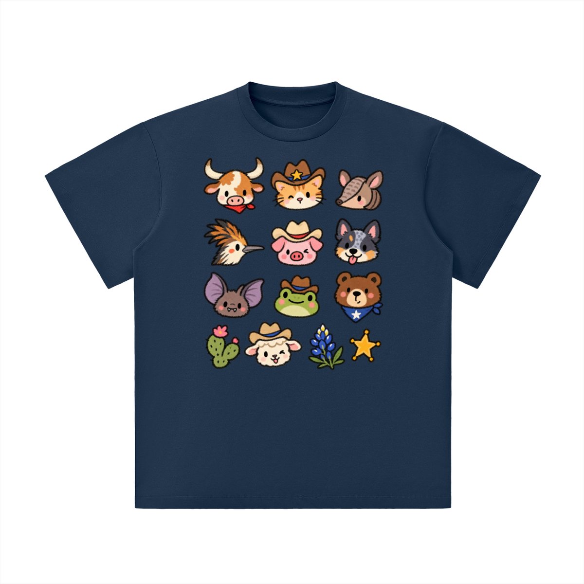 Cute Texas Critters Western Graphic Tee