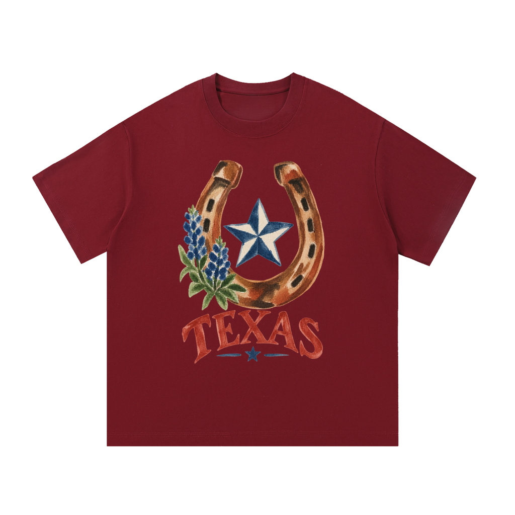 Vintage Texas Good Luck Horseshoe Graphic Tee