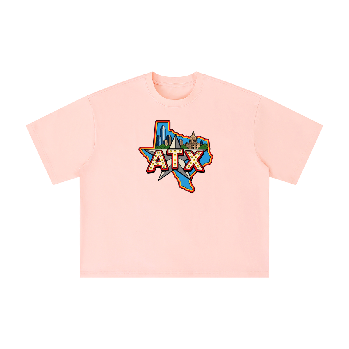 ATX Texas Star Austin Skyline Graphic Tee