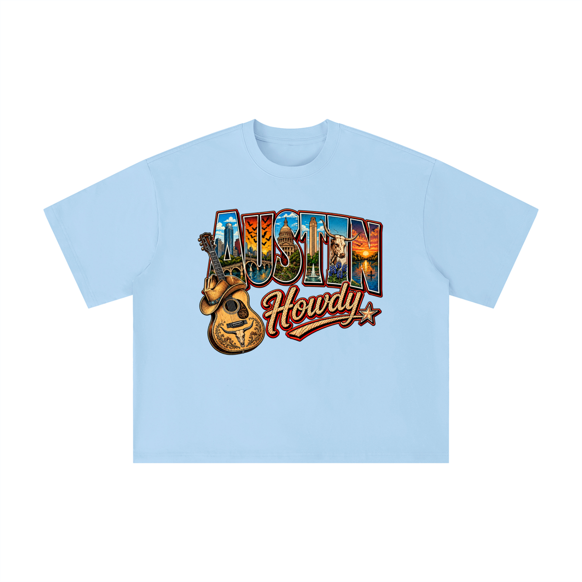 Austin Texas Howdy Vintage Western Graphic Tee