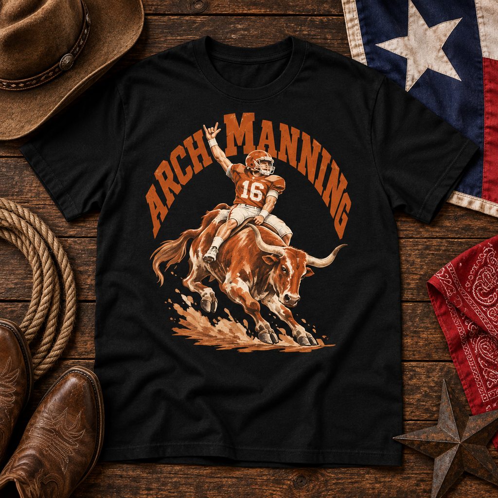 Arch Manning Texas Longhorn Rodeo Graphic Tee