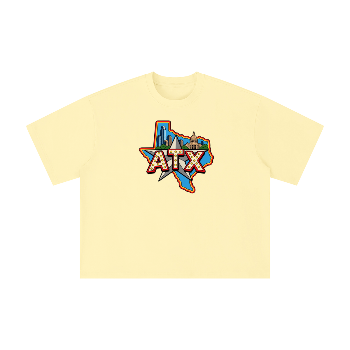 ATX Texas Star Austin Skyline Graphic Tee