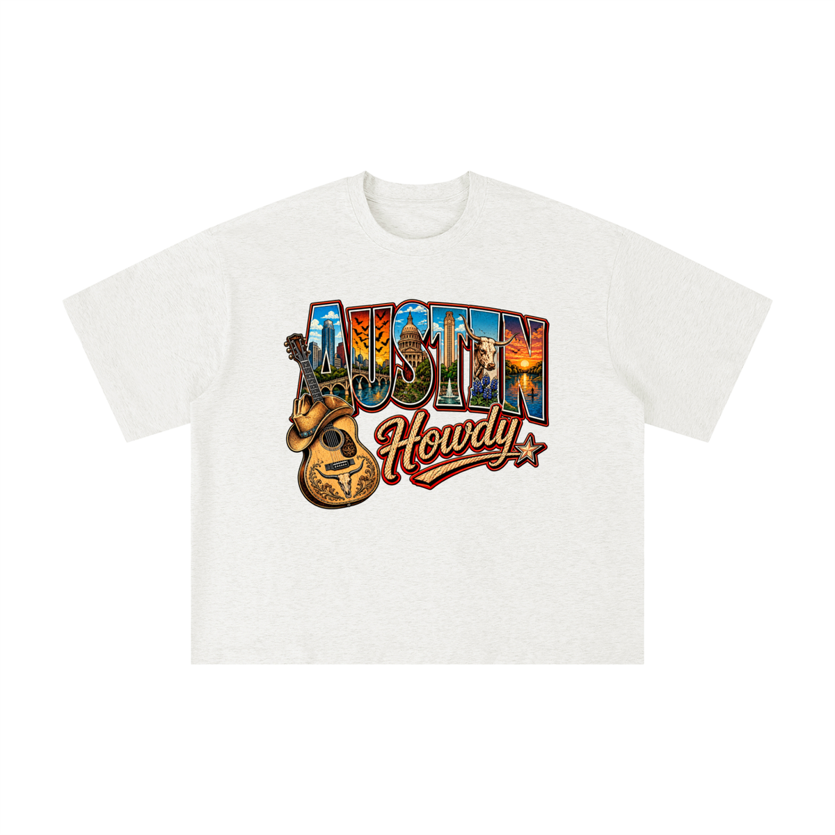Austin Texas Howdy Vintage Western Graphic Tee