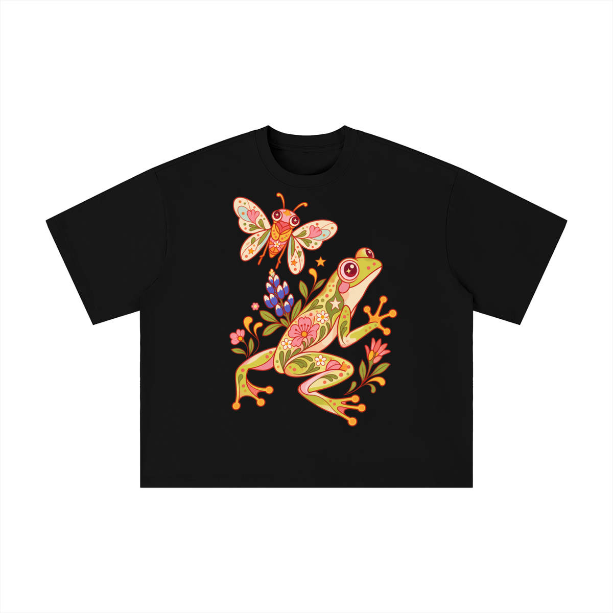 Texas Frog & Cicada Wildflower Graphic Tee