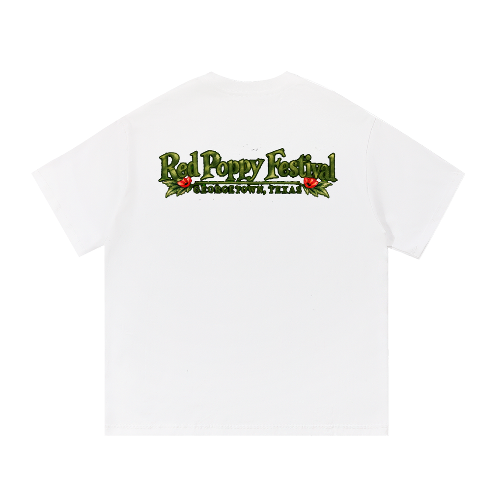 Georgetown Red Poppy Watercolor Graphic Tee