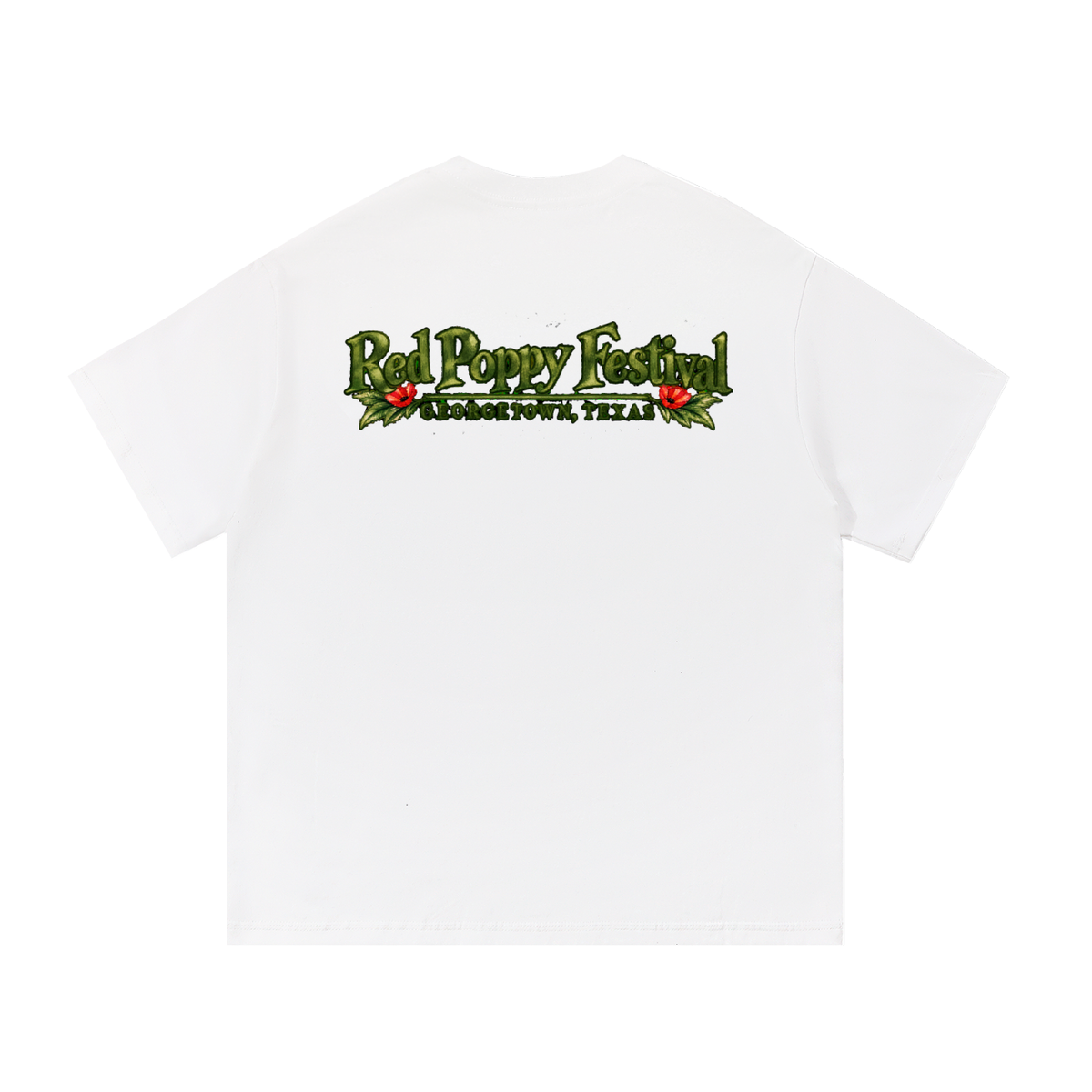 Georgetown Red Poppy Watercolor Graphic Tee