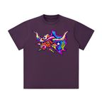 Neon Texas Longhorn Cowboy Graphic Tee