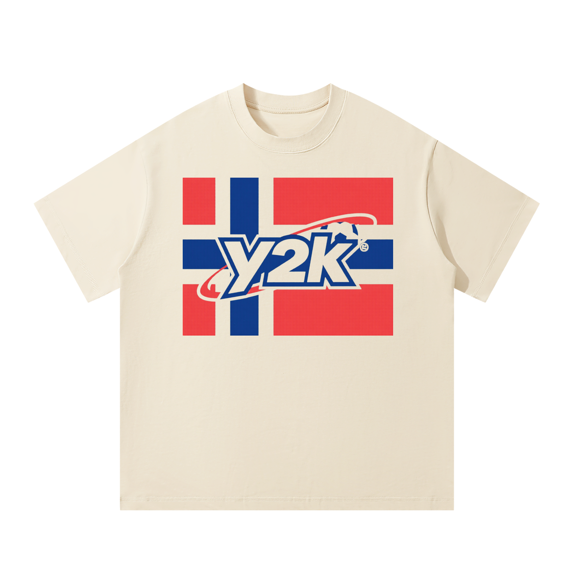 Y2k Norwegian flag Unisex Oversized T-Shirt