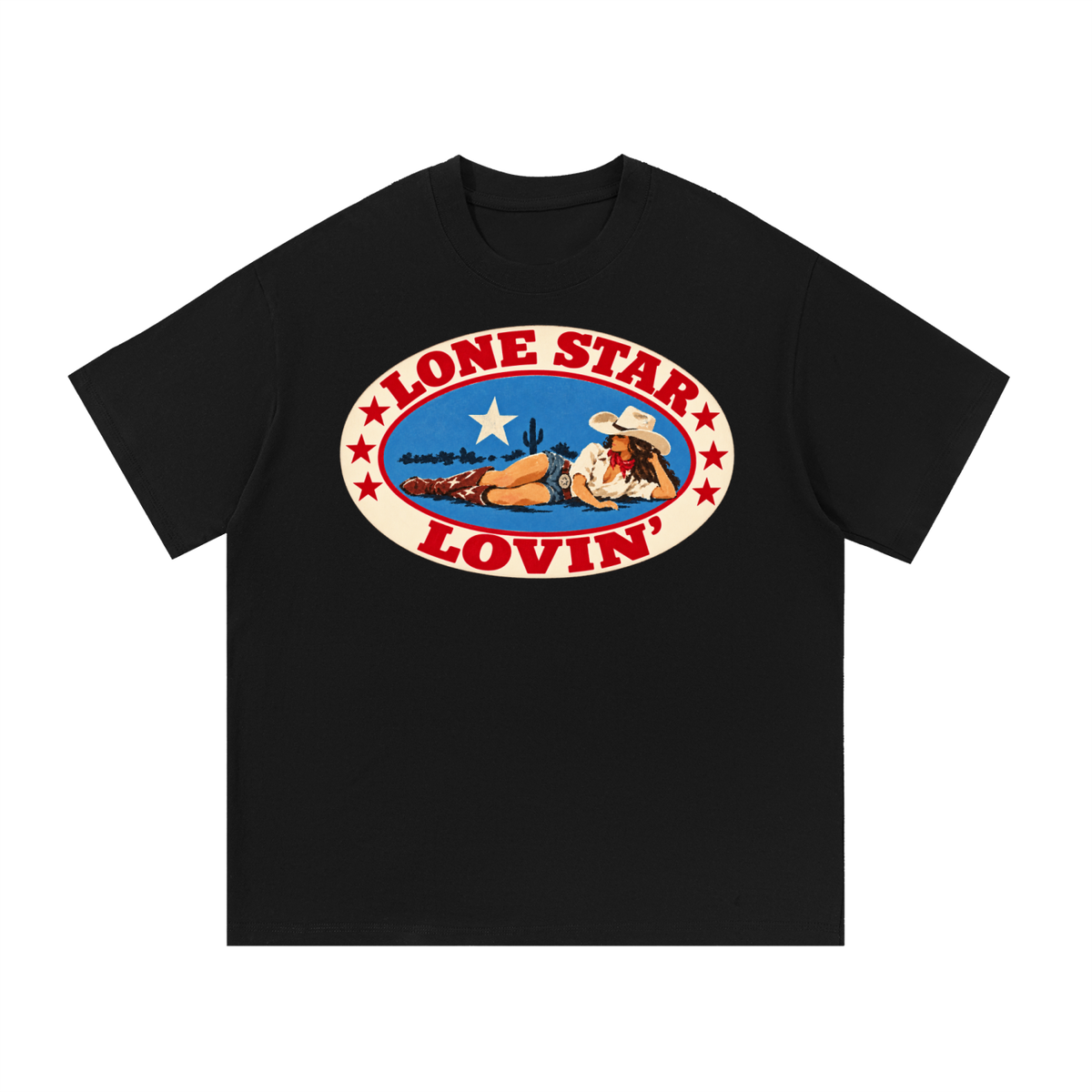 Lone Star Lovin’ Texas Cowgirl Graphic Tee