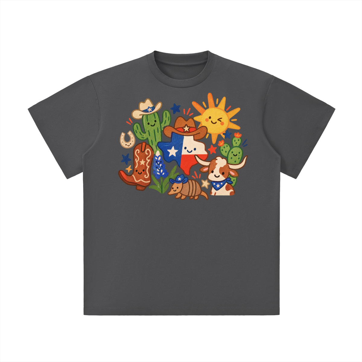 Cute Texas Icons Western Graphic Tee