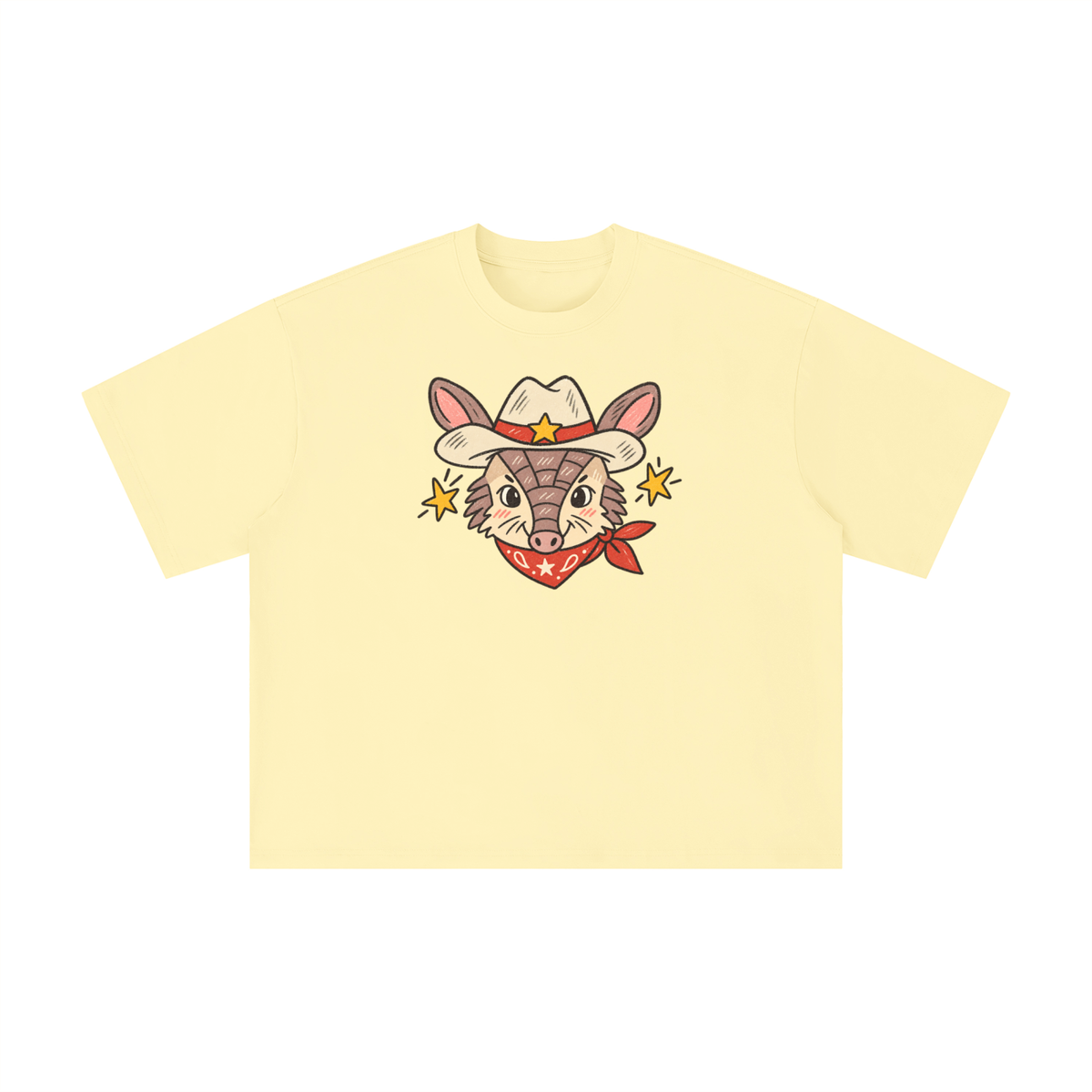 Howdy Cowboy Armadillo Texas Graphic Tee